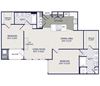 2 bedroom floor plan e 2 bedroom floor plan e at The Residences at Congressional Village, Rockville